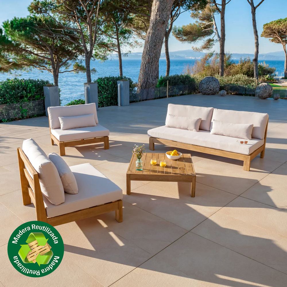 Set de terraza Lechuza 4 personas con mesa